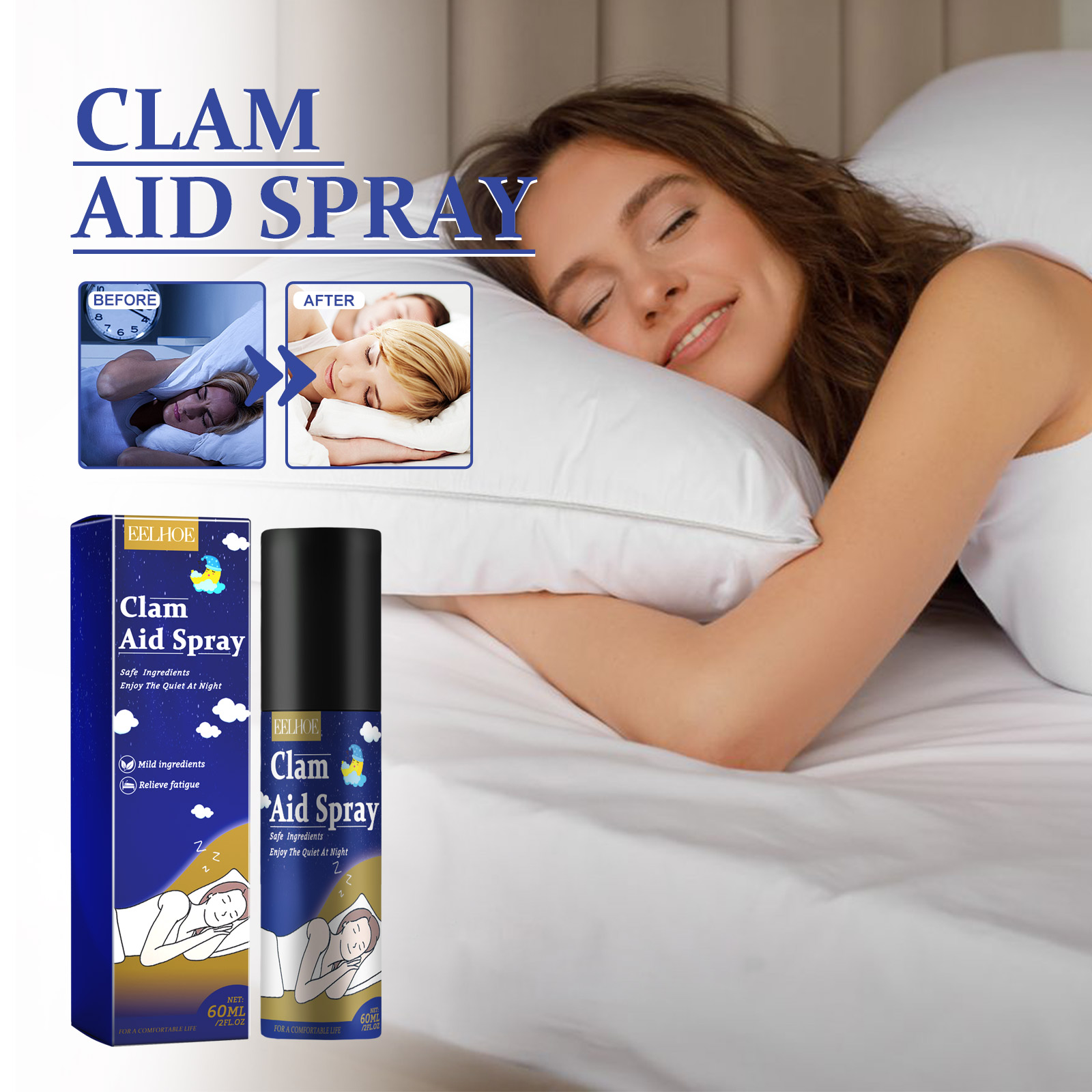 Lavender Pillow Spray - EELHOE Lavender Sleep Spray Relief Headache