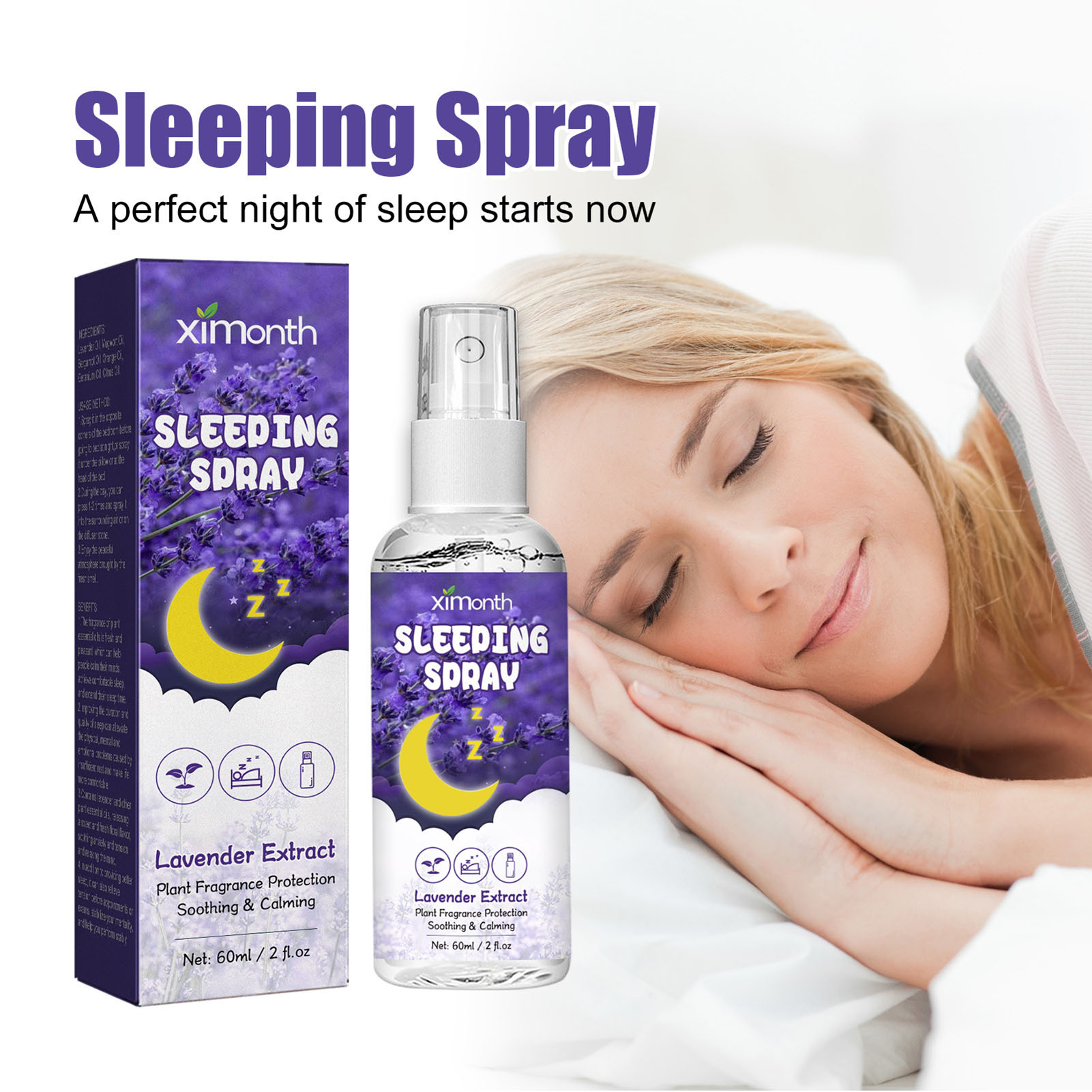60ml Bedtime Calming Lavender  - Lavender Pillow Spray ulasan dan harga