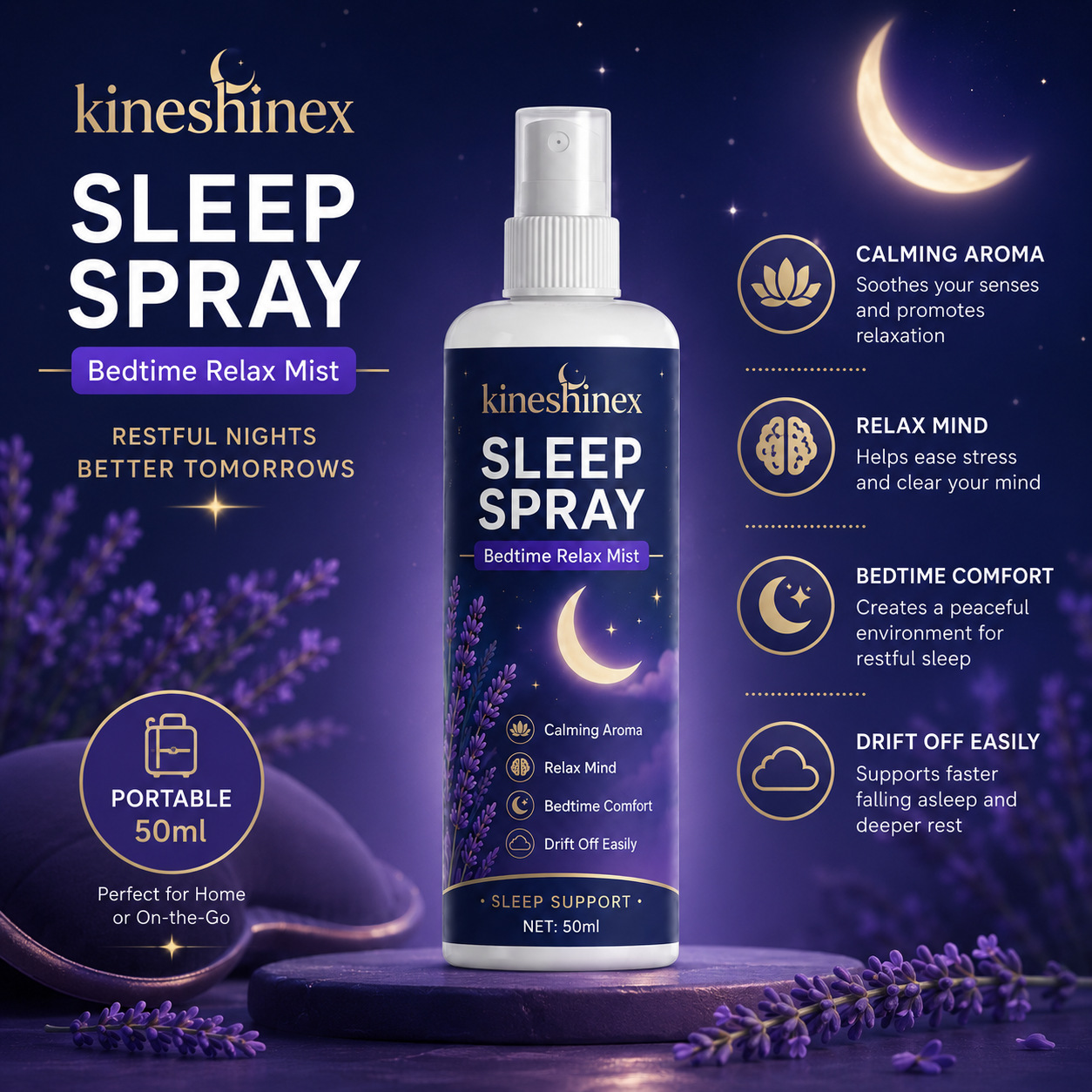 Sleep Spray – Bedtime Relax Mi - Lavender Pillow Spray ulasan dan harga