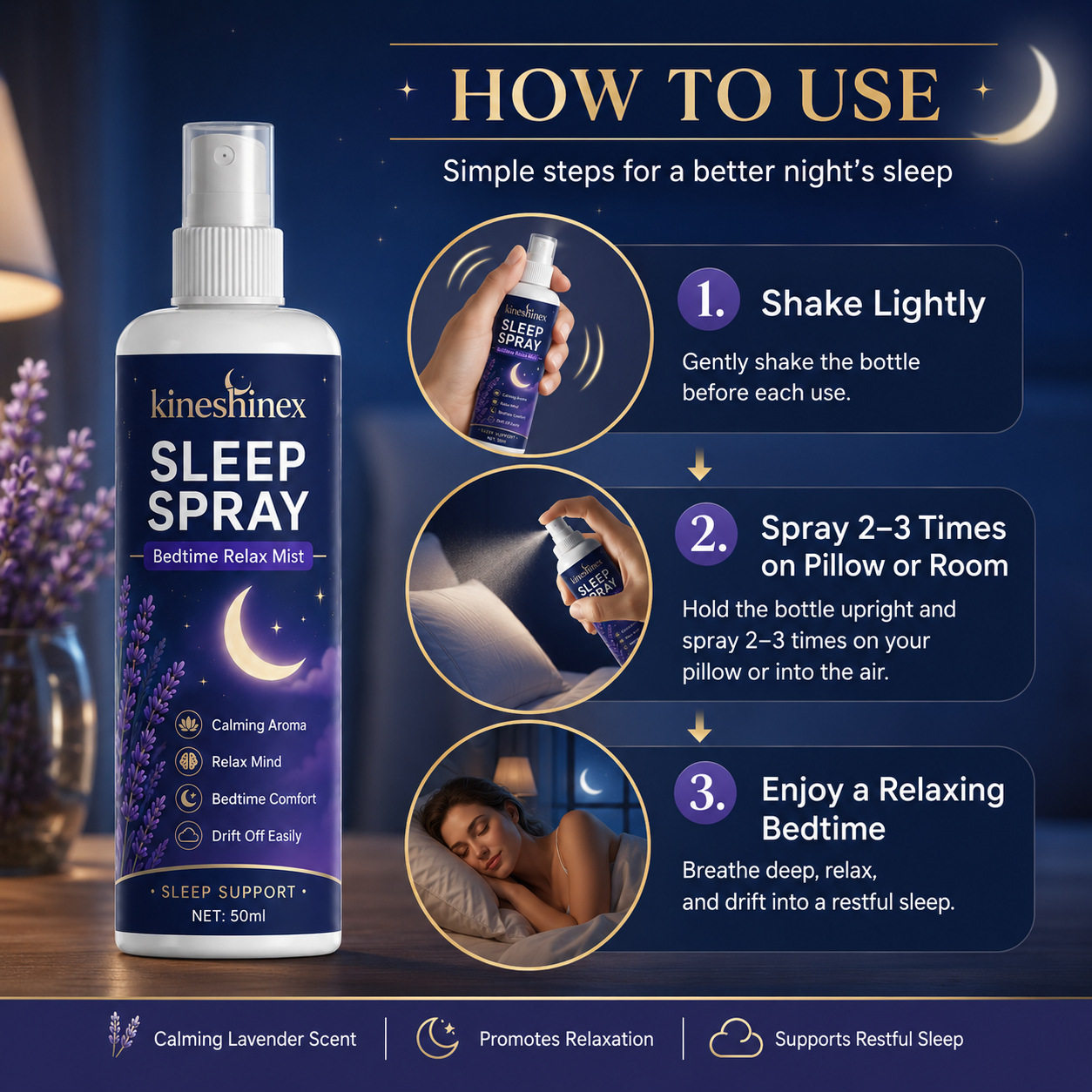 Sleep Spray – Bedtime Relax Mi - Lavender Pillow Spray ulasan dan harga