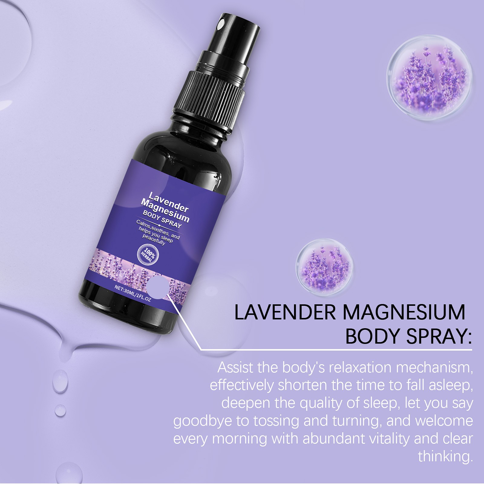 Lavender Sleep Spray 30ml Arom - Lavender Pillow Spray ulasan dan harga